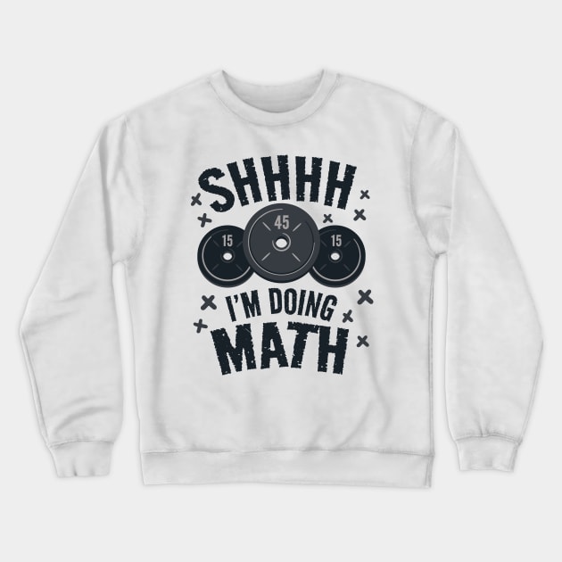 Gym Mathlete In Action Crewneck Sweatshirt by Life2LiveDesign